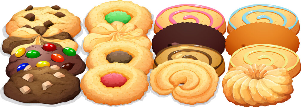 Different types of cookies