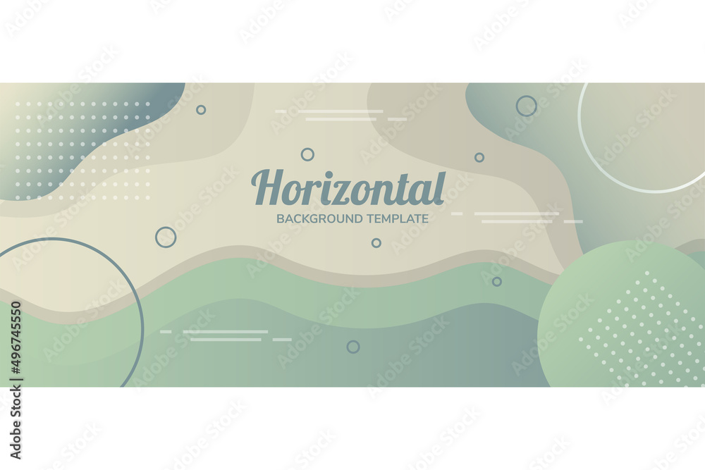 Poster colorful template banner with gradient color isolated in soft brown background. design with liquid s