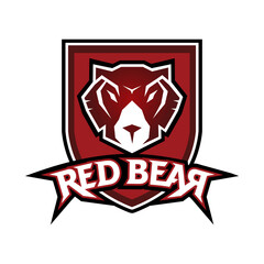 Obraz premium Red Bear Logo