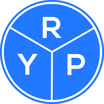 RYP letter logo design on white background. RYP  creative circle letter logo concept. RYP letter design.