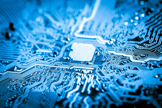 Abstract,close up of Mainboard Electronic background.
(logic board,cpu motherboard,circuit,system board,mobo)