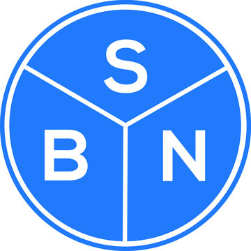 SBN letter logo design on white background. SBN  creative circle letter logo concept. SBN letter design.