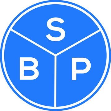 SBP letter logo design on white background. SBP  creative circle letter logo concept. SBP letter design.
