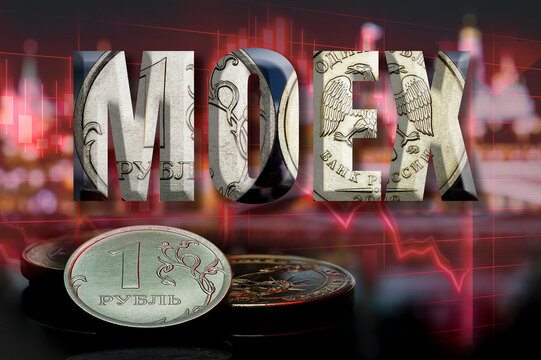 Moscow Stock Exchange MOEX text