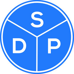 SDP letter logo design on white background. SDP  creative circle letter logo concept. SDP letter design.
