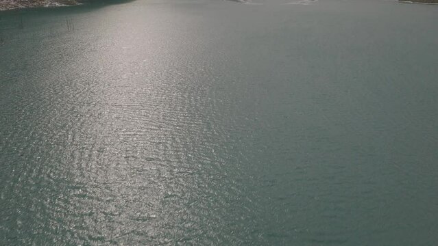 Aerial landscape photography of atabad lake and hunza , northern areas of gilgit baltistan pakistan