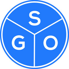 OGO letter logo design on white background. OGO  creative circle letter logo concept. OGO letter design.