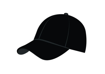 Baseball cap vector isolated. Men's fashion head cap.