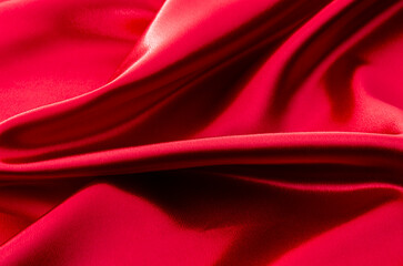 赤いサテンの背景素材