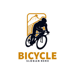 Fototapeta na wymiar bike logo illustration isolated in white background