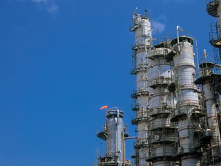 plant petrochemical  In the daytime with copy space on top.