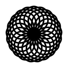 Flower icon vector glyph symbol for nature, ecology and environment in a flat color glyph illustration