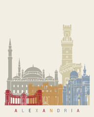 alexandria skyline poster