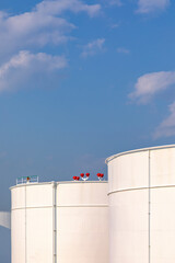 white oil tanks