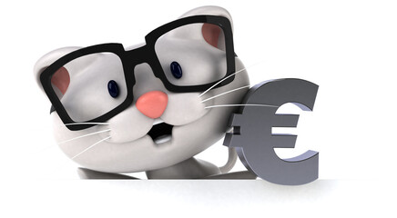 Fun cat - 3D Illustration