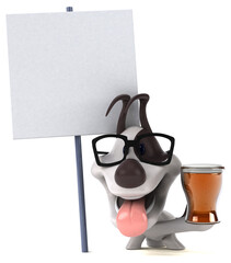 Fun dog - 3D Illustration