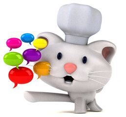 Fun cat - 3D Illustration