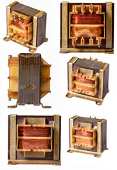 Old AC transformer used in transistor radios.