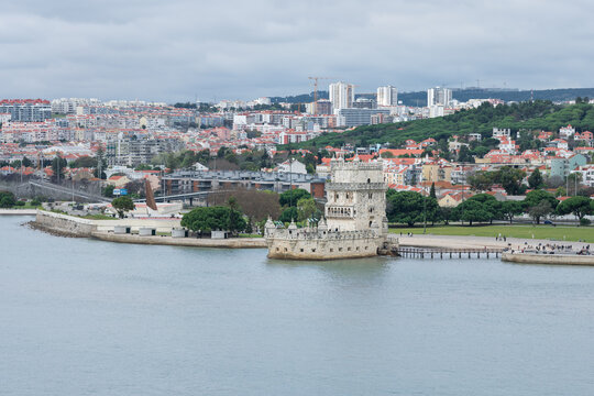 Der Turm von Belem am Fluss Tejo in Lissabon, Portugal