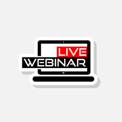 Live Online Webinar sticker icon