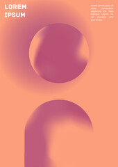 Vector Gradient Colorful Cover. Holographic Abstract Background Poster Design Template.