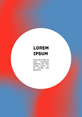 Vector Gradient Colorful Cover. Holographic Abstract Background Poster Design Template.