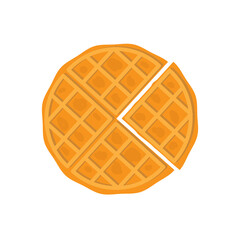 vector illustration of waffle slices.