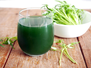 Micro green, Water spinach detox juice