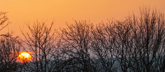 Sun Rise Over a Suffolk Countryside