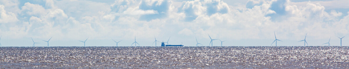 The Off Shore Wind Turbines Suffolk Coast