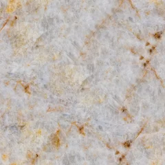 Fotobehang White quartz texture with light soft tracery. Seamless square background, tile ready. © Dmytro Synelnychenko