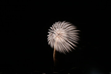 松川町の御柱の花火