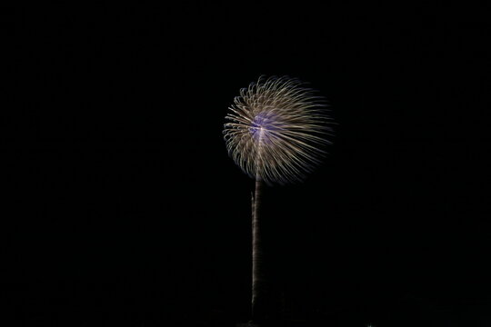 松川町の御柱の花火