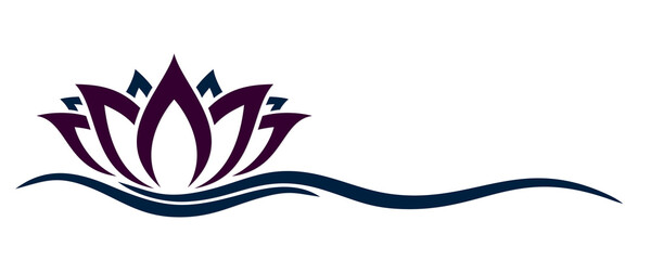 A symbol of the stylized lotus.