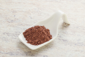 Natural organic cocoa powder for culinary