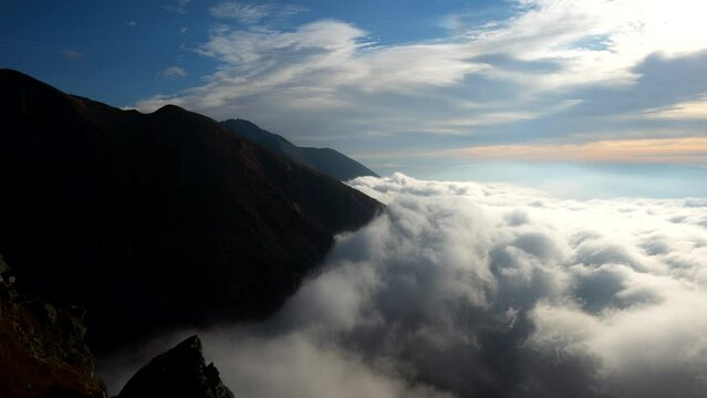 instagram cloud inversion timelapse in the mountains