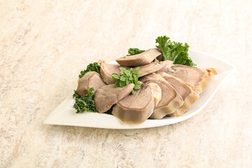 Sliced Pork Tongue snack appetizer