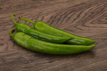 Ripe tasty spicy green pepper