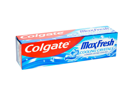 Colgate Toothpaste, Produced by Colgate-Palmolive Company, one of the worlds leading manufacturers of oral care products. February 28, 2022, United Kingdom