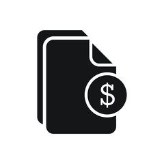 Document invoice icon design. vector illustration