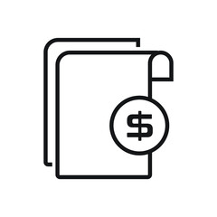 Document invoice icon design. vector illustration