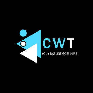 CWT letter logo creative  design with vector graphic
