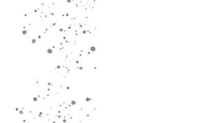 飛び散ったインクの飛沫の背景素材　グレー　墨　横長　16:9