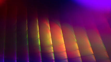 Abstract background with colored light dynamics into the future.
