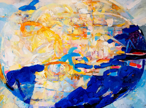 Oil painting. Abstract painting. Modern art.