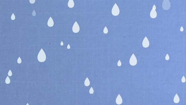 梅雨 雨 フラットアニメーション BG01_BL