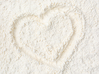 white wheat flour texture background close up