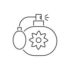 Set of beauty icons. Adjustable contours. For bloggers, cosmetic advertising design and hairdressers, stylists, healers, beauty salons or beauticians