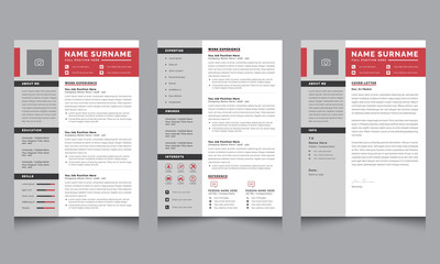 Clean Professional Resume Layouts Creative CV and Cover Letter Templates with elegant  minimalist resume