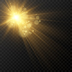 Glow light effect. Star burst . illustration.